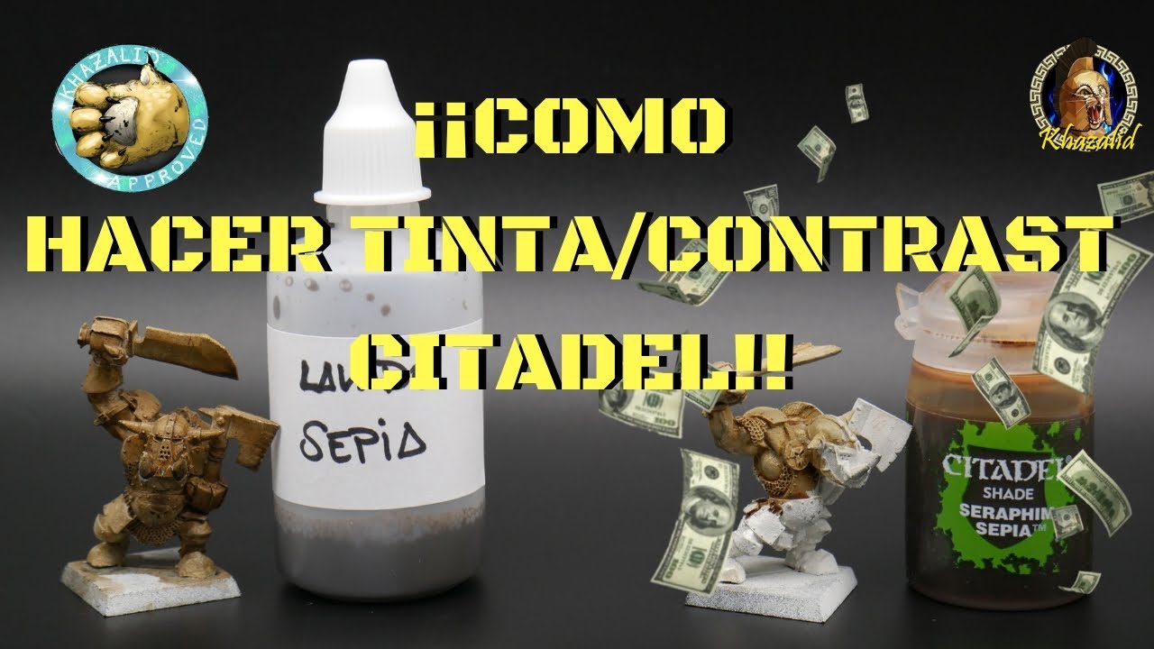 😱💰LAVADO DE TINTA CASERO/CONTRAST BARATO Games workshop!