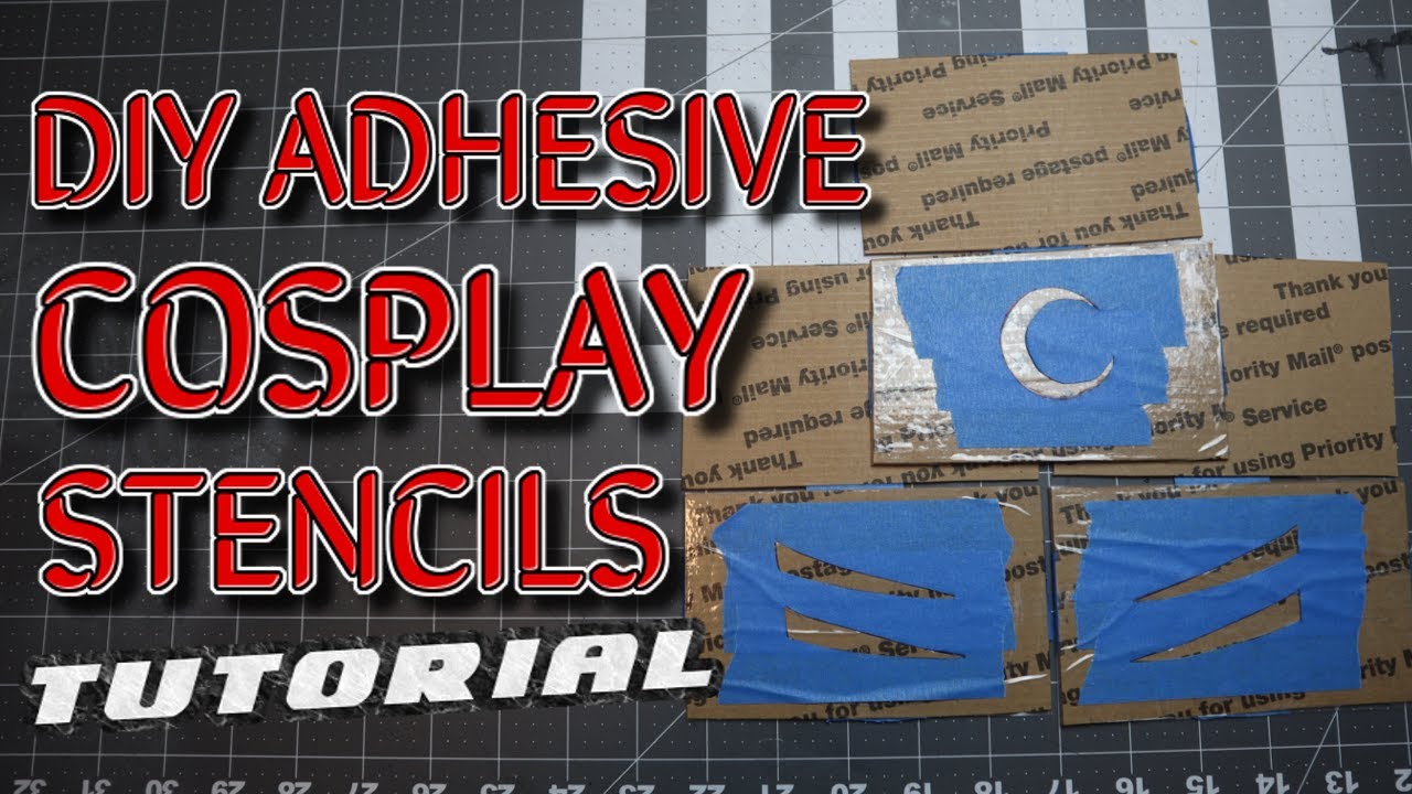 DIY Adhesive Cosplay Stencils!