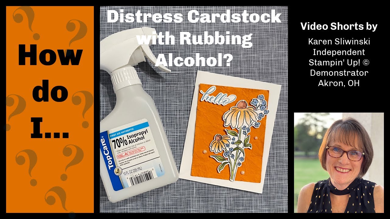 How Do I Distress Cardstock with Rubbing Alcohol?