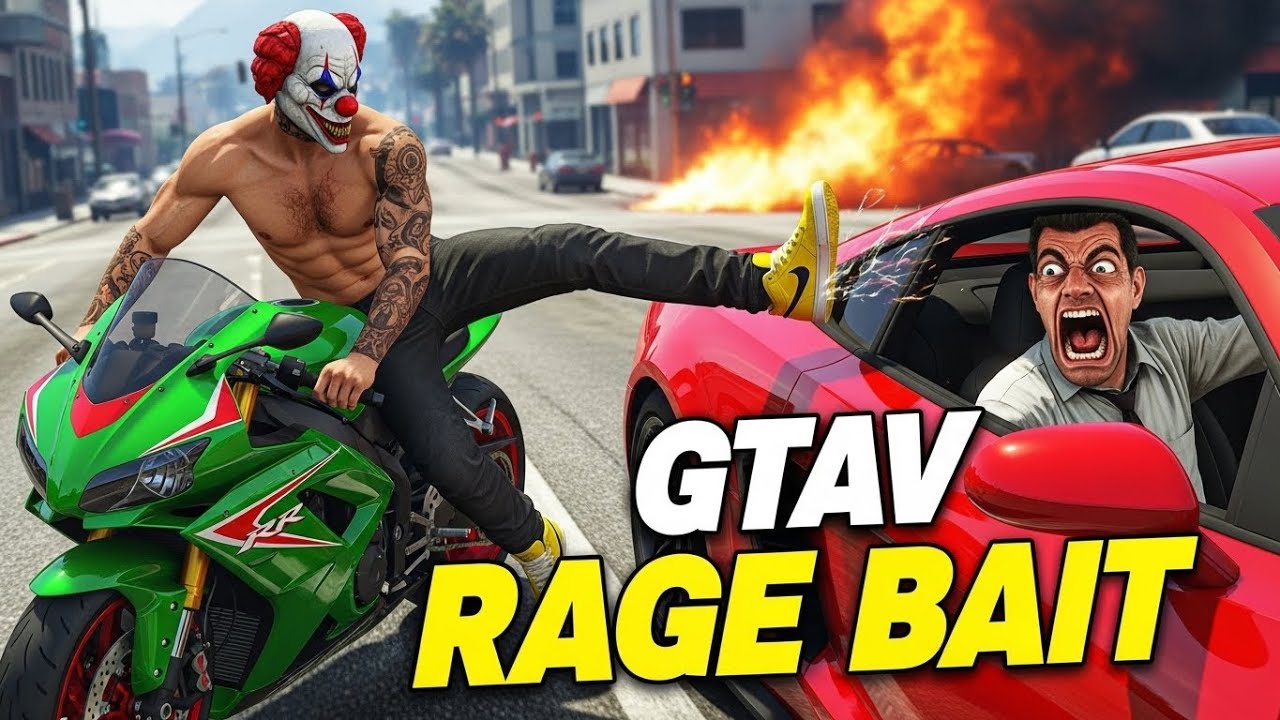 GTA 5 Bike Kick: When the NPC Chooses Violence Instead of Driving 😂