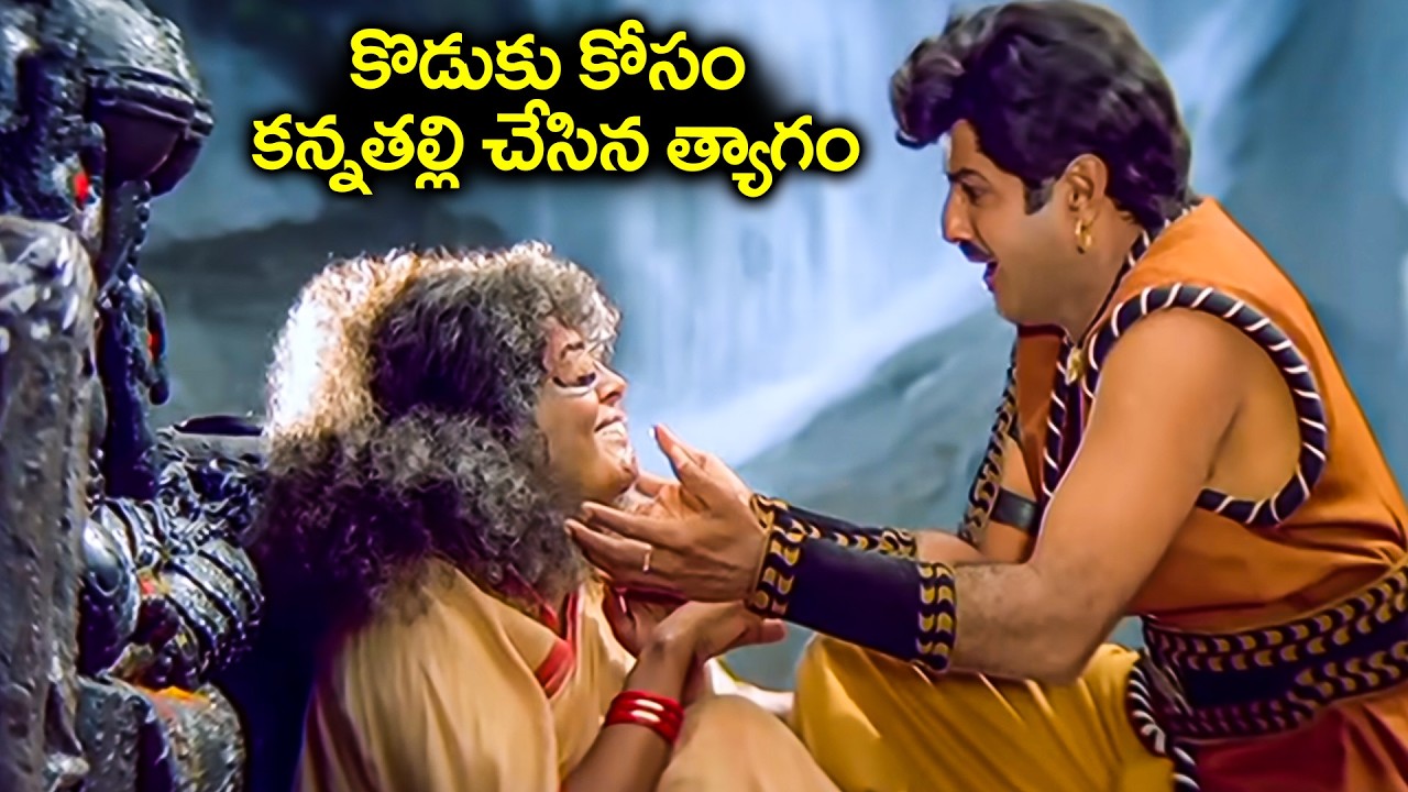 కొడుకు కోసం కన్నతల్లి చేసిన త్యాగం | Balakrishna Emotional Scene | Bhairava Dweepam Movie Scenes