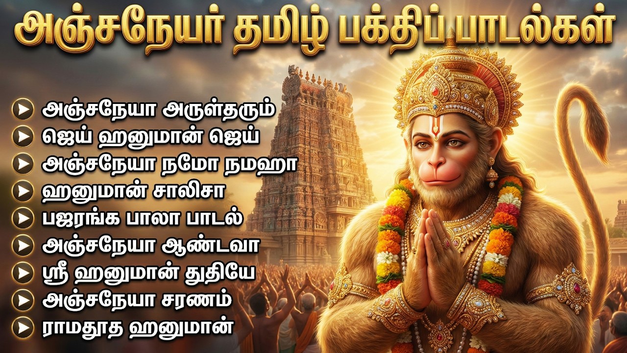 Powerful Hanuman Bakthi Padalgal | Lord Anjaneya Tamil Super Hit Songs | Hanuman Chalisa