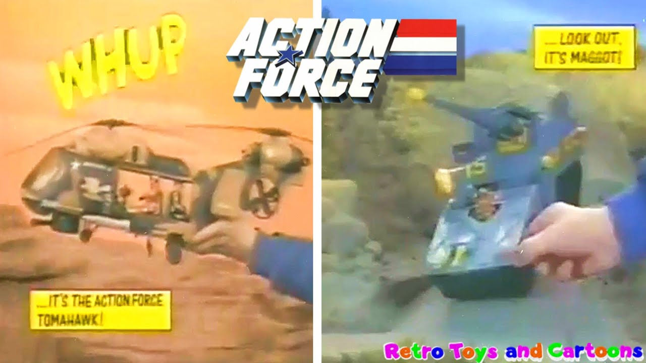 Action Force Tomahawk Cobra Maggot Commercial Retro Toys and Cartoons