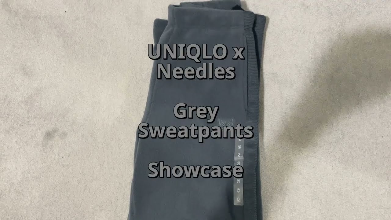 UNIQLO x Needles Grey Sweatpants Showcase
