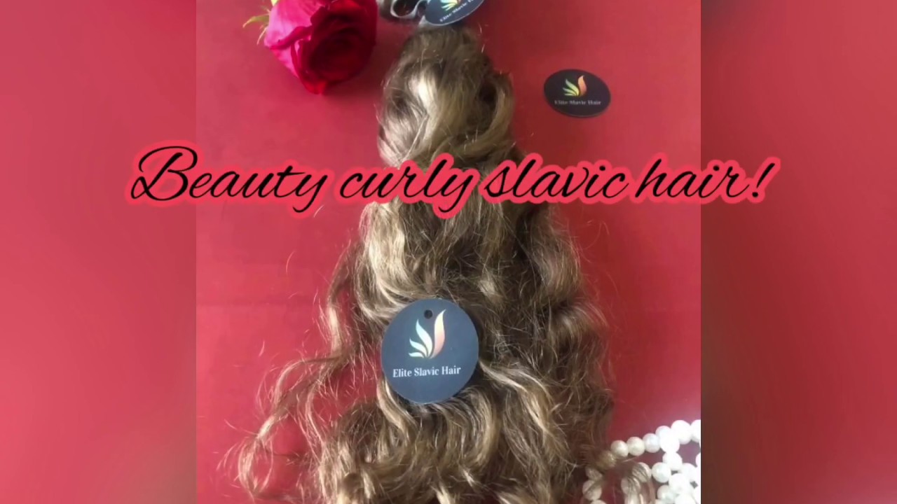 Beauty curly virgin Slavic/Russian hair for extensions and wigs!