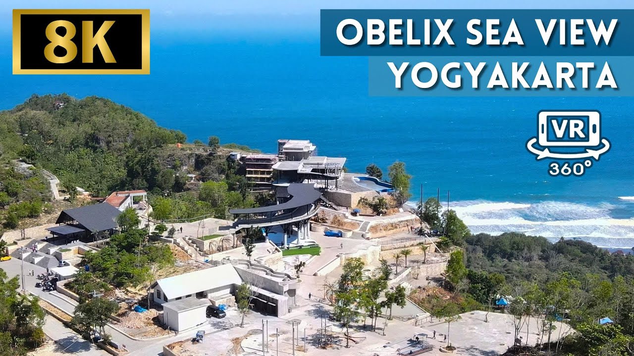 Обеликс с видом на море, Гунунг Кидул, Джокьякарта (360 VR) Видео 8K