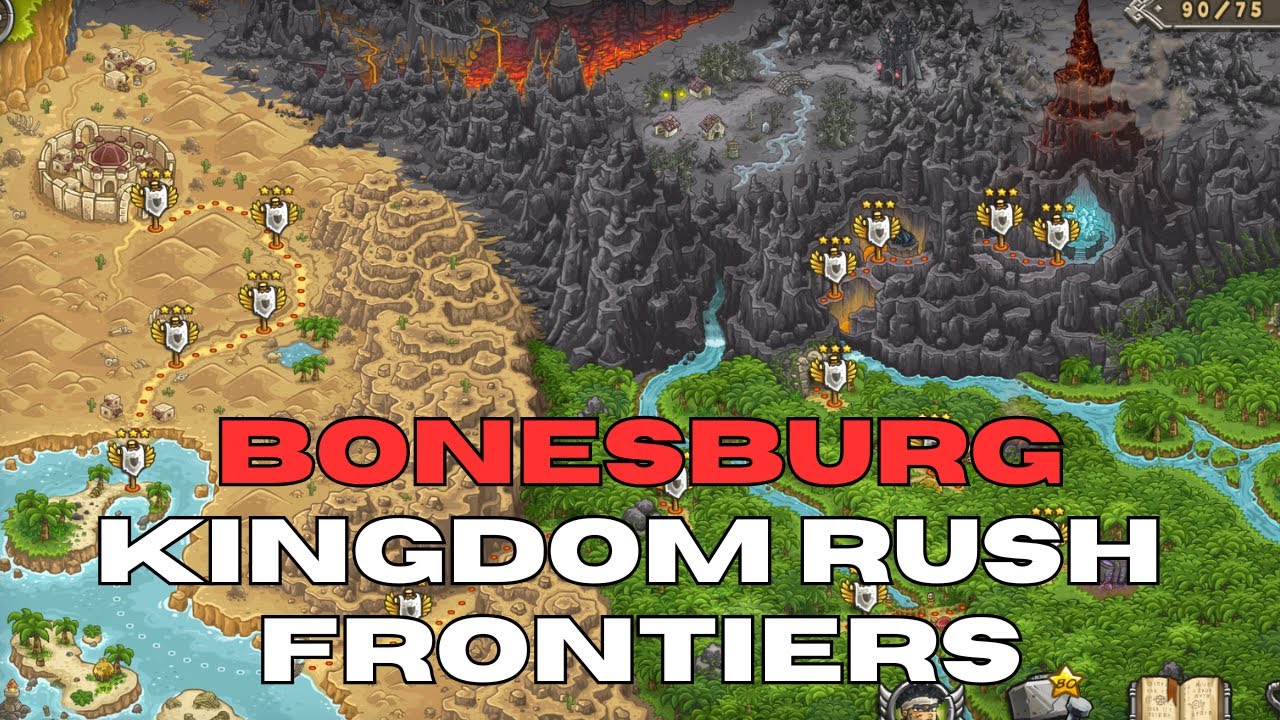 How To Easy Bonesburg Level in Kingdom Rush: Frontiers Campaign - How To Beat Game with 3 Stars