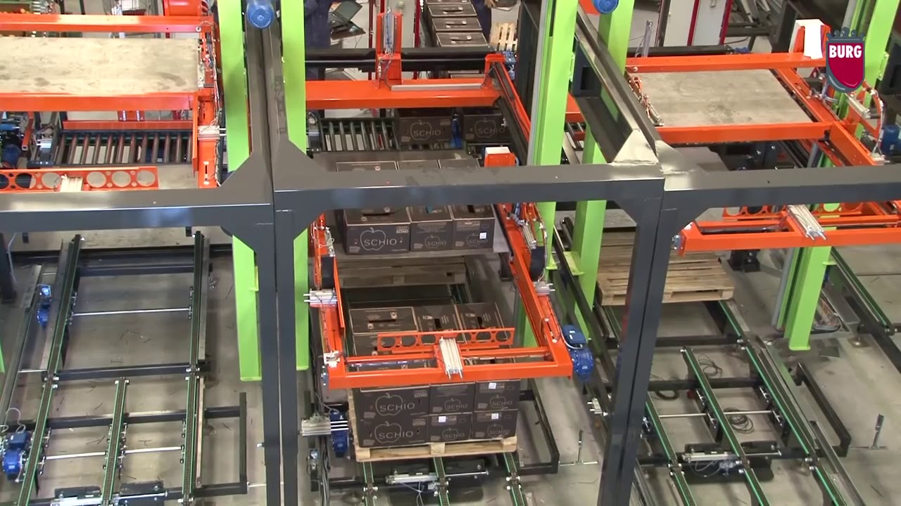 Burg Machinery - Palletisers and pallettransport