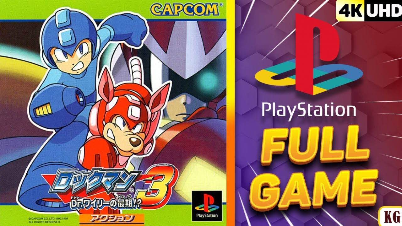 Rockman 3: Dr Wily No Saigo!? [PS1] Gameplay Walkthrough FULL GAME [4K60ᶠᵖˢ UHD🔴]