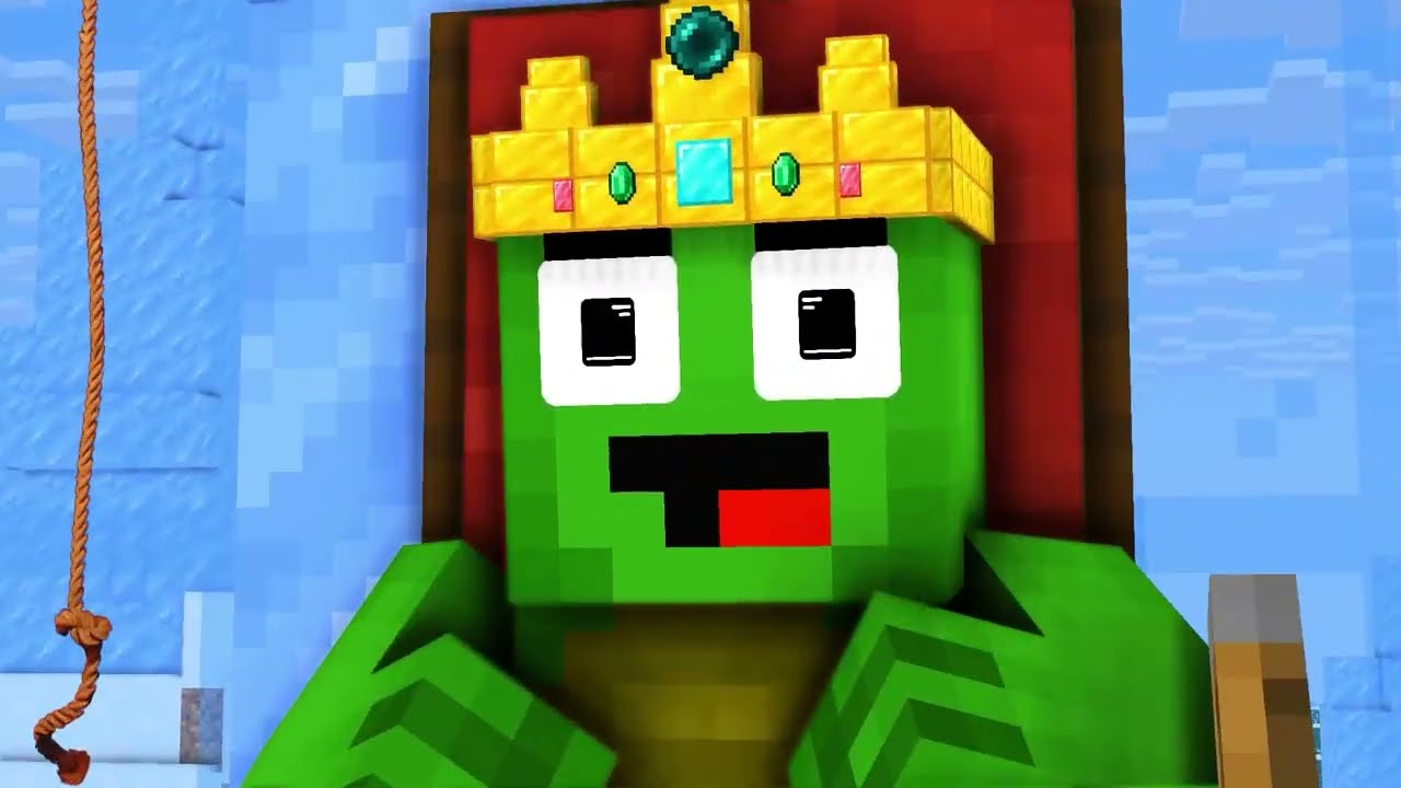 Maizen : Mikey ICE King vs JJ LAVA King Survival Battle - Minecraft Animation (JJ and Mikey)