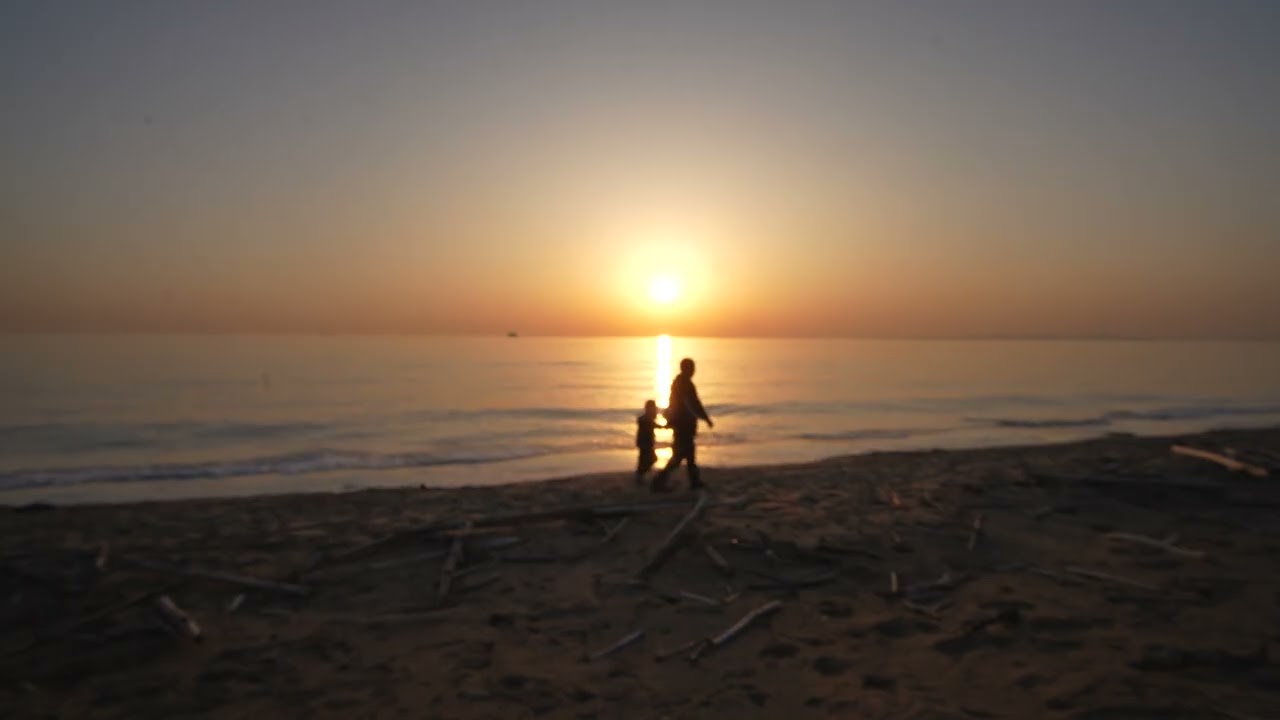 Azure Sea and Golden Sunset | ASMR with Wave Sounds Only, for Sleep and WorkBGM 2026.01.19