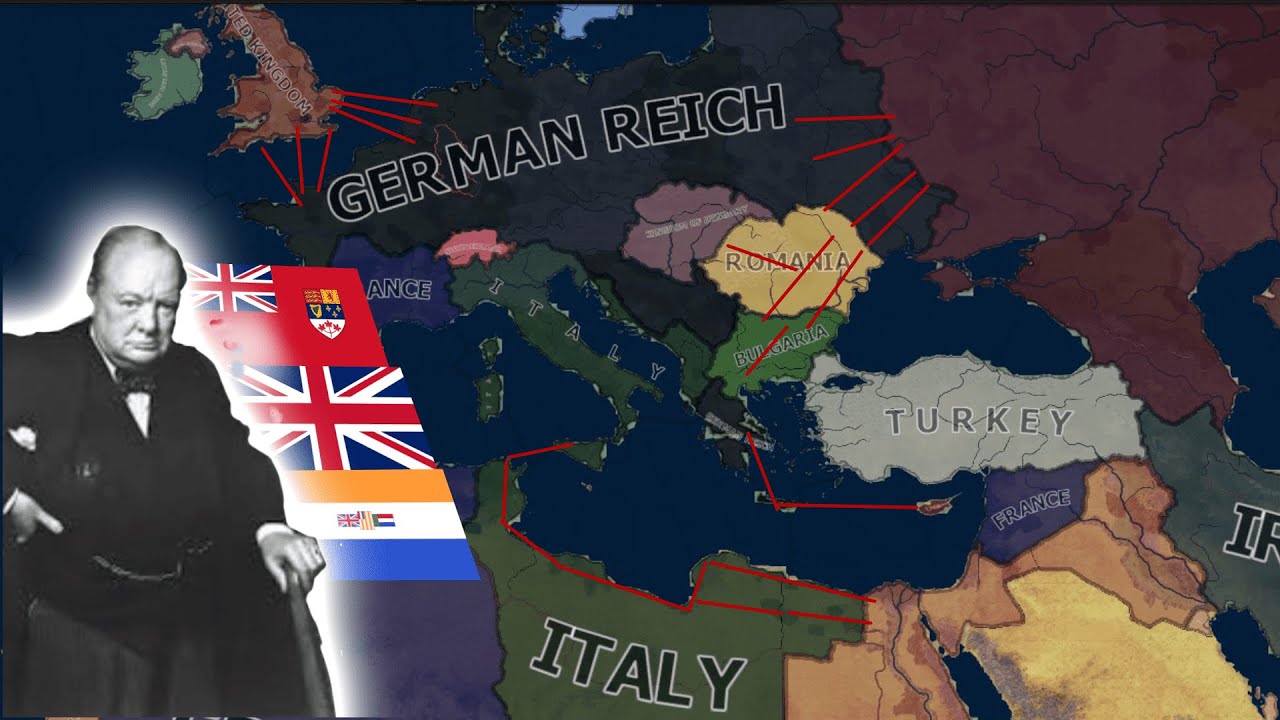 قيم قلوب من حديد اونلاين (بريطانيا  تقود النصر)HOI4 MP