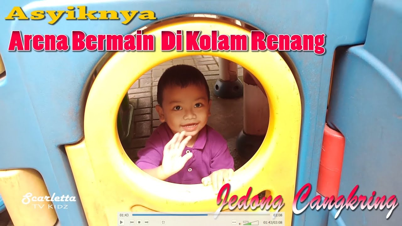 Arena Bermain Di Kolam Renang Jedong Cangkring (Scarletta TV Kidz)