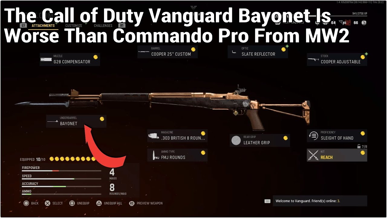 The Bayonet In Vanguard Is Worse Than Commando Pro From MW2 | Vanguard Pre Patch Bayonet