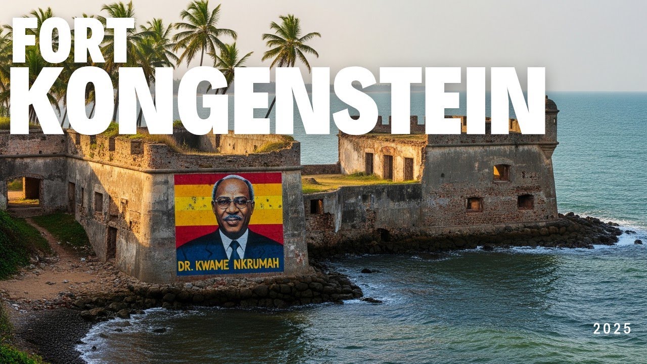 Historic Fort Kongenstein in Ada Foah, Ghana, West Africa
