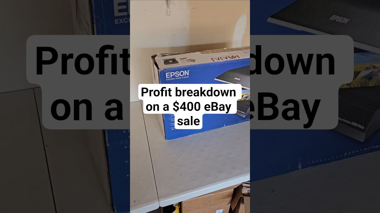 Profit breakdown on a $400 eBay sale #resellercommunity #ebay #ebayseller #profit