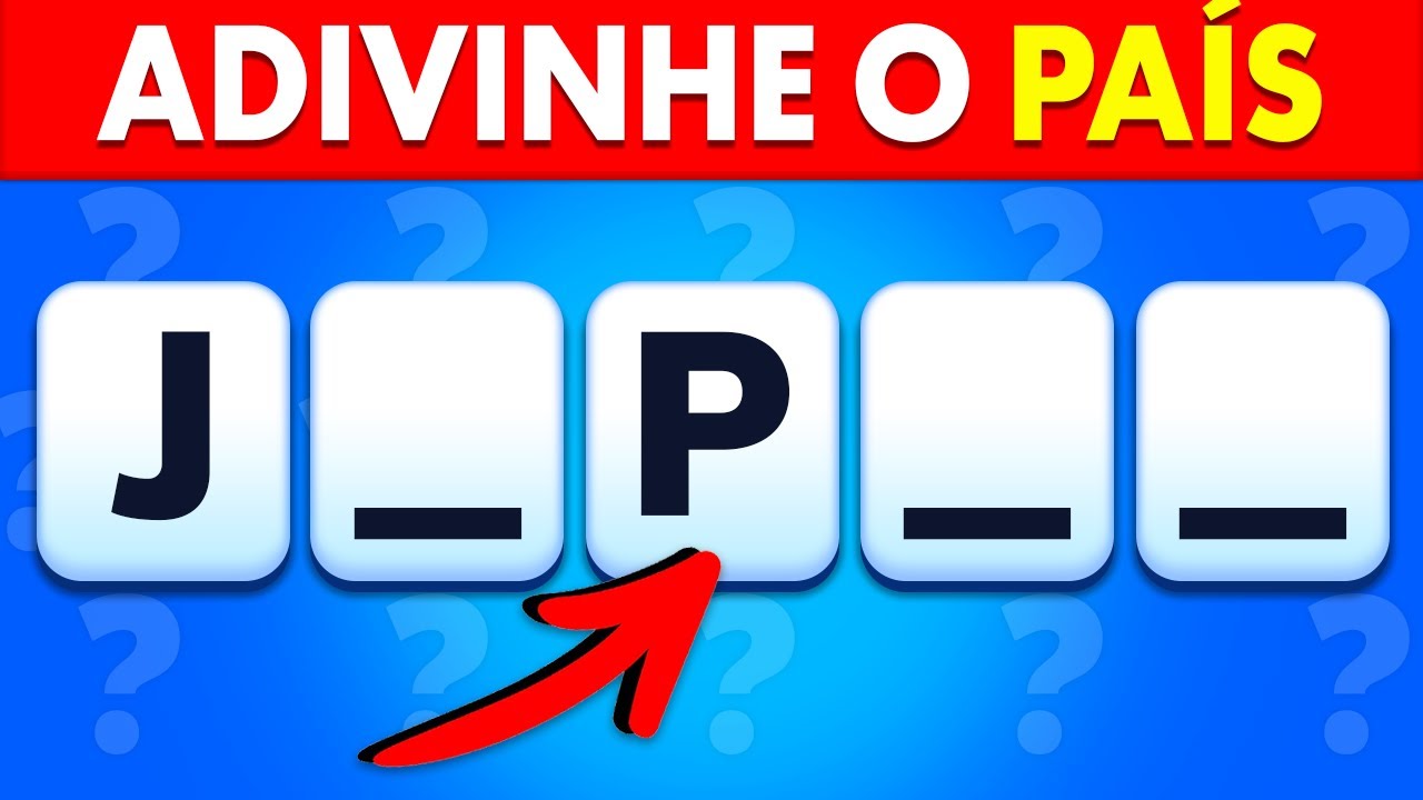 Você consegue Adivinhar o País Sem as Vogais? | Desafio dos 100 Países