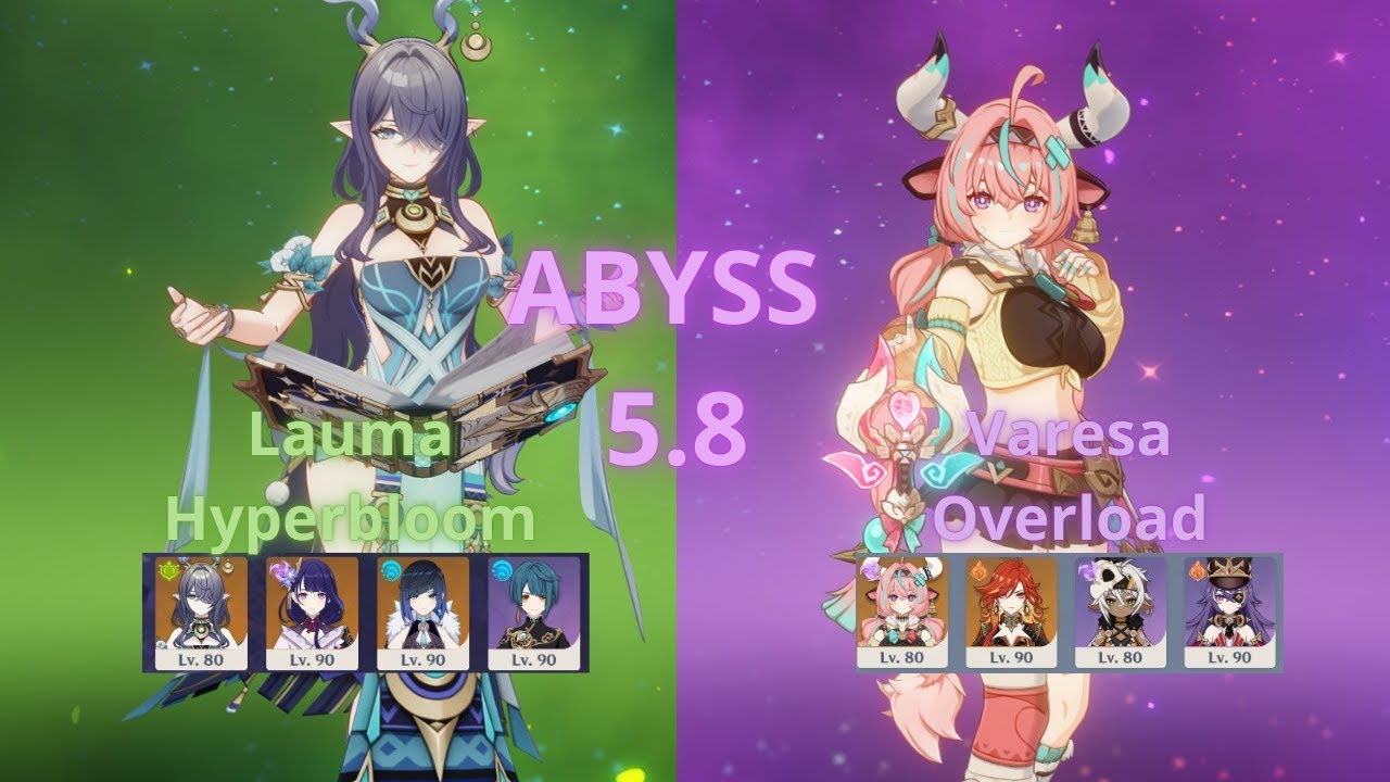 F2P | Spiral Abyss 5.8 | Genshin Impact Lauma Hyperbloom & Varesa Overload