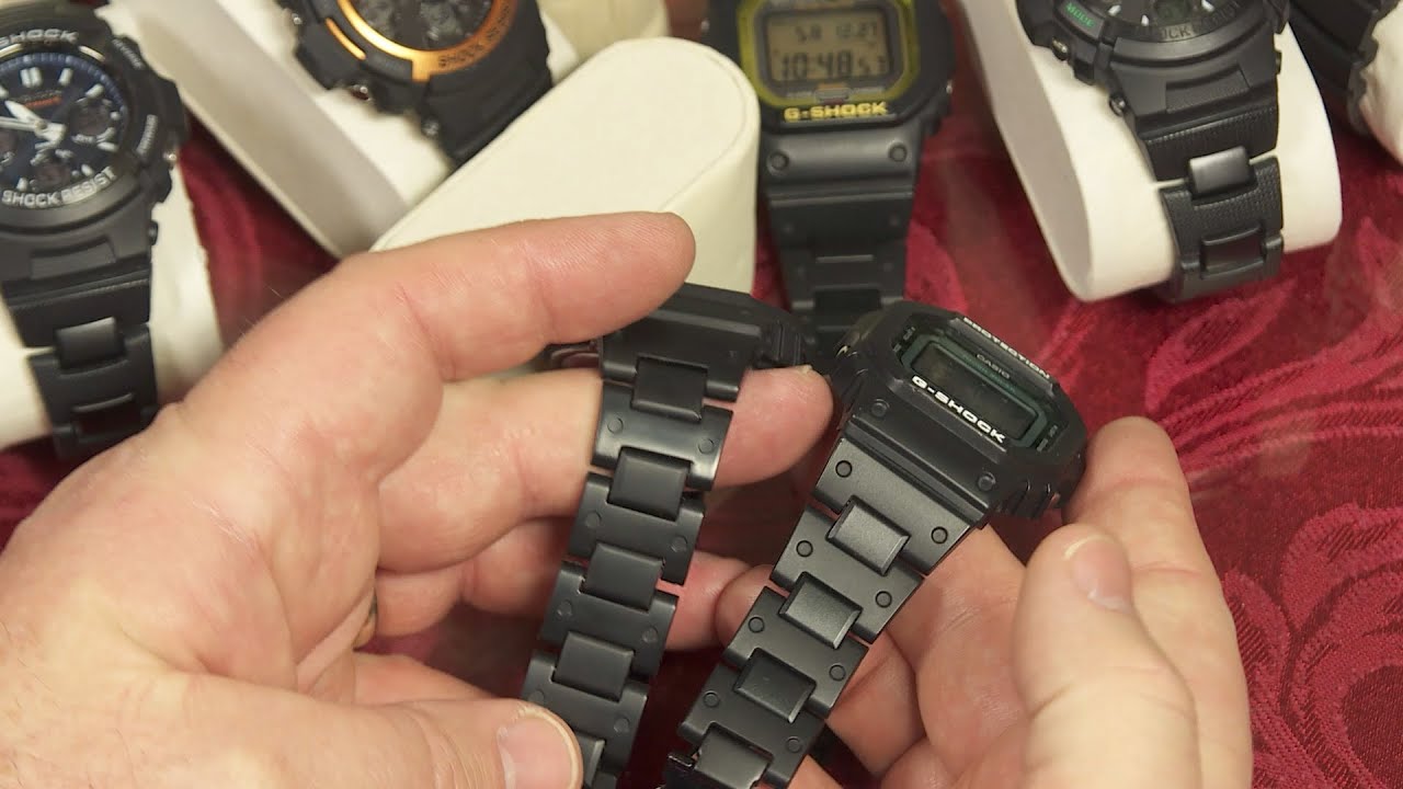 Целая куча комбинированных браслетов для G-Shock (оригинальные и подделки)