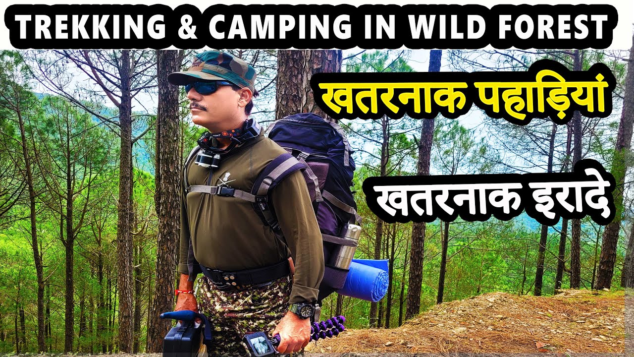 Trekking And Camping In India | Trekking In Uttarakhand | Solo Night Camping In Uttarakhand Forest