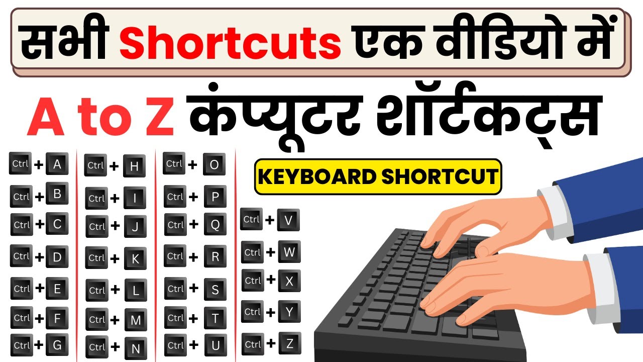A to z computer shortcut keys | computer shortcuts a to z | Computer Shortcuts