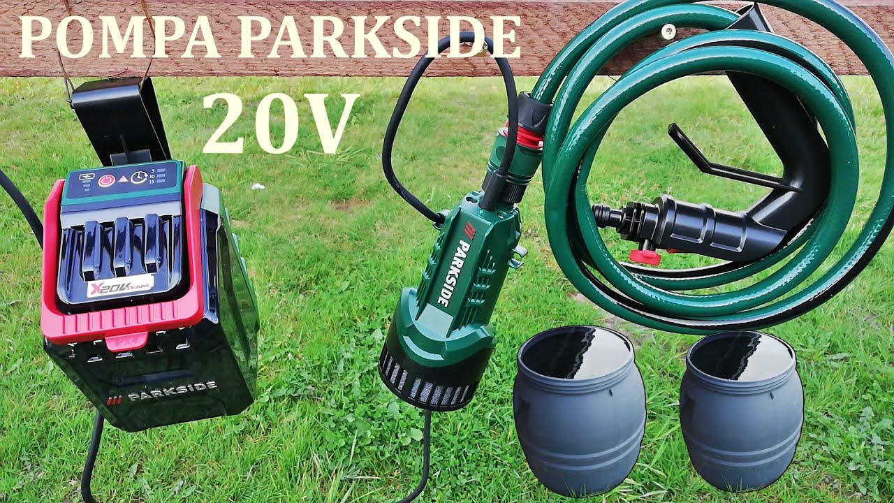 Pompa PARKSIDE PRPA 20-Li A1 na akumulator 20V, jak działa, jak pompuje, jaki czas pompowania?