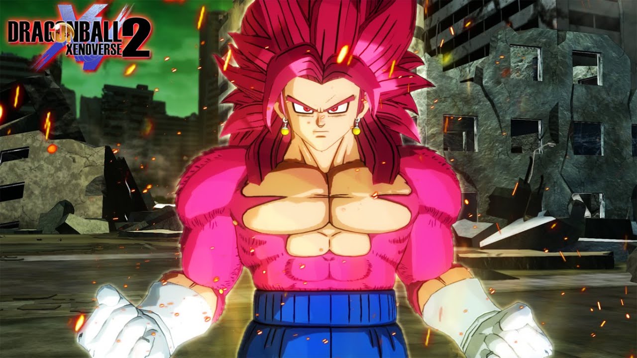 NEW Primal Potara Fusion! Super Saiyan 4 Daima Vegito - Dragon Ball Xenoverse 2