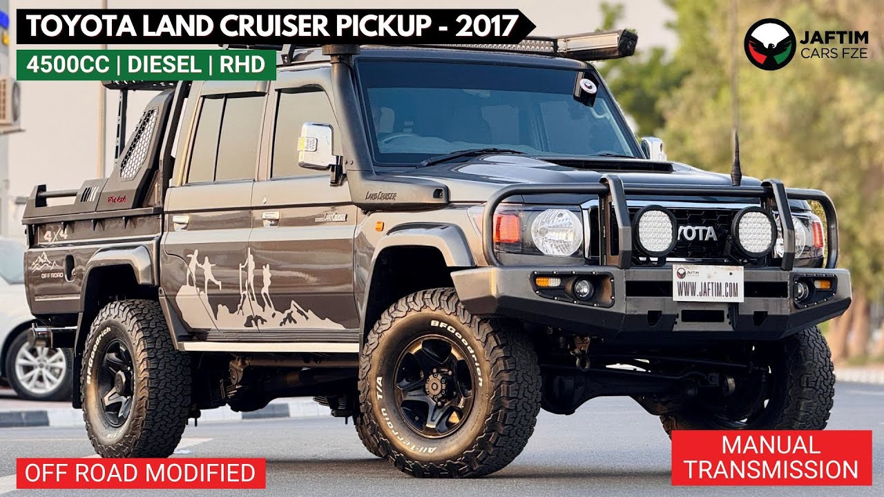 TOYOTA LAND CRUISER PICKUP 2017 MODIFIED FOR OFF-ROAD | DOUBLE CABIN RHD REVIEW BY JAFTIM CARS FZE