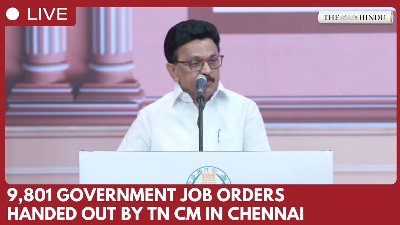 TN CM Stalin issues appointment orders to 9,801 TNPSC, MRB and TRB‑selected candidates in Chennai