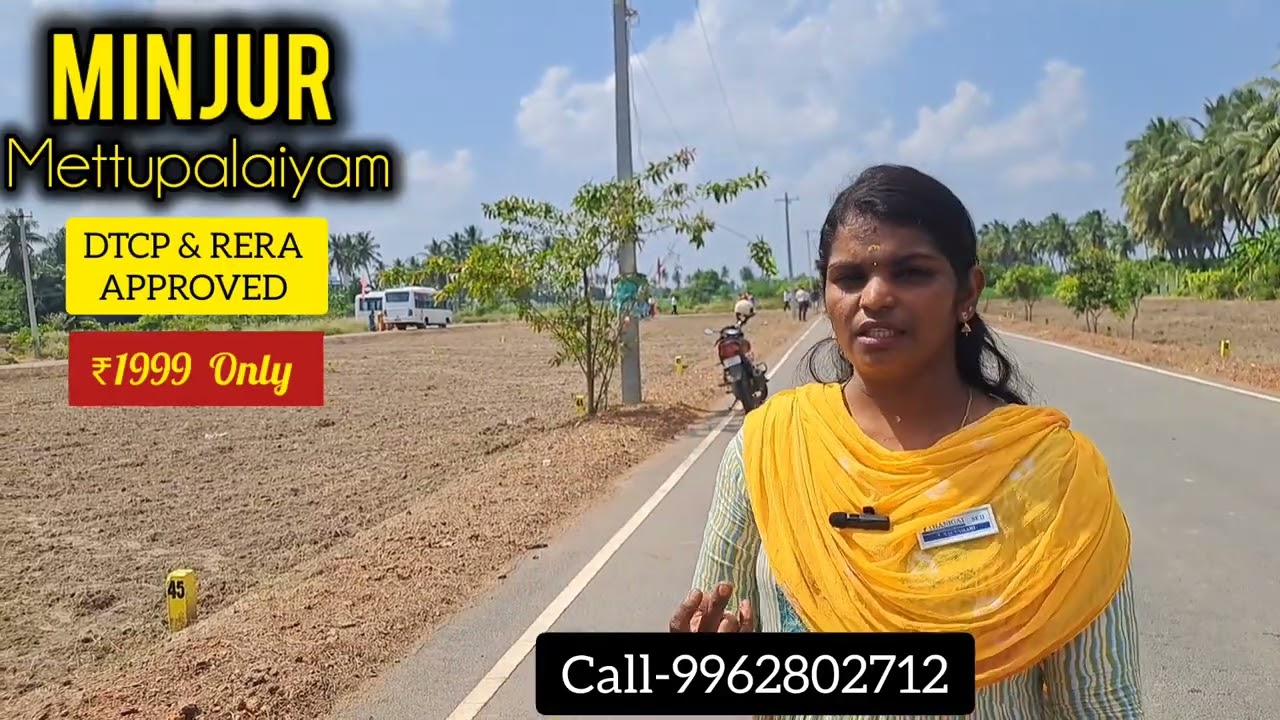 DTCP & RERA Approved Residential plots in Minjur. #Minjur #plot #land #realestate #bankloan #home