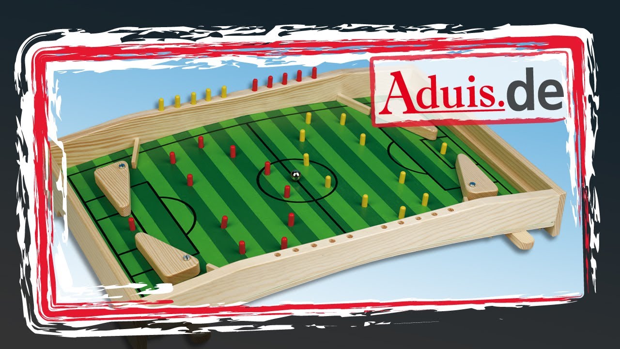 Fussballflipper für 2 Spieler aus Holz