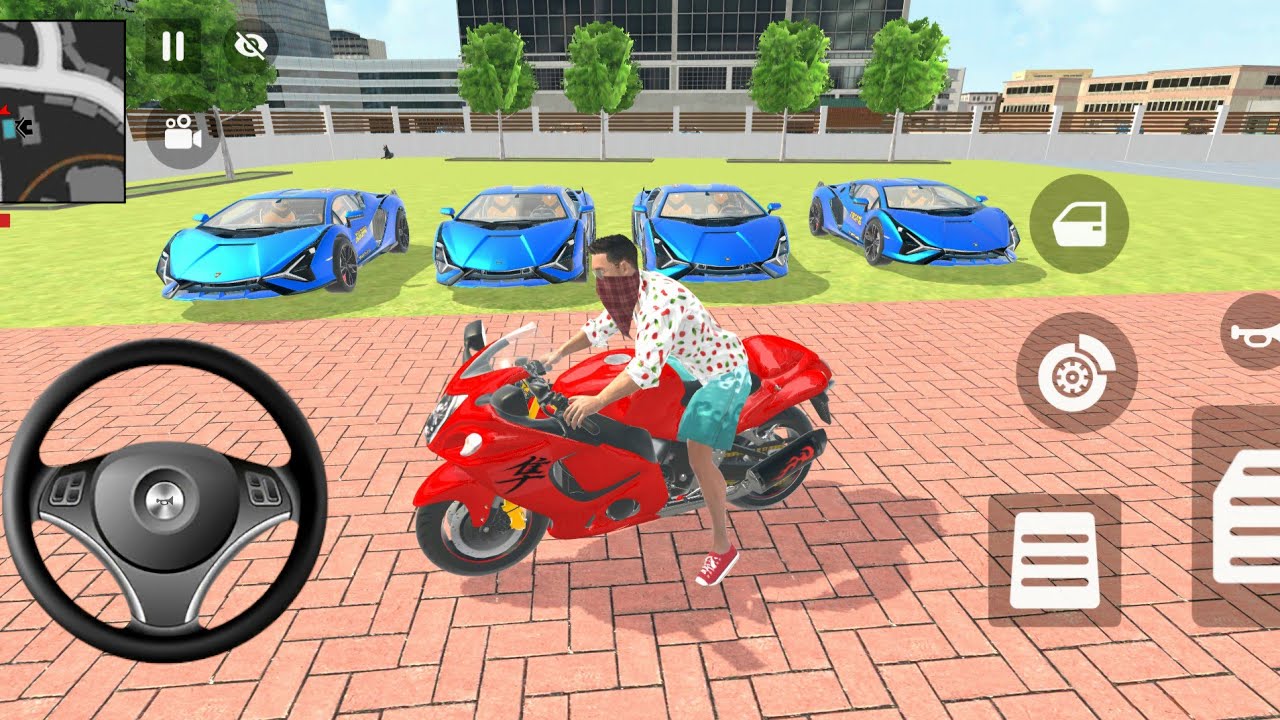 Franklin Buy 4️⃣ Blue Lamborghini in Indian thept auto simulator Gameplay 🎮