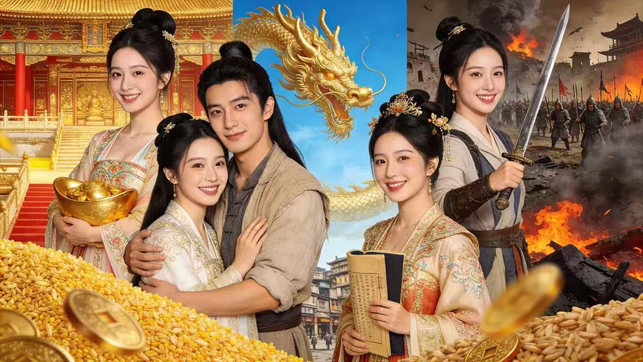 💢完整版：穿越古代：我只想和三个老婆安心致富，奈何你们非要逼我掀翻这龙椅！#youtubeshorts  #drama #最新短劇全集