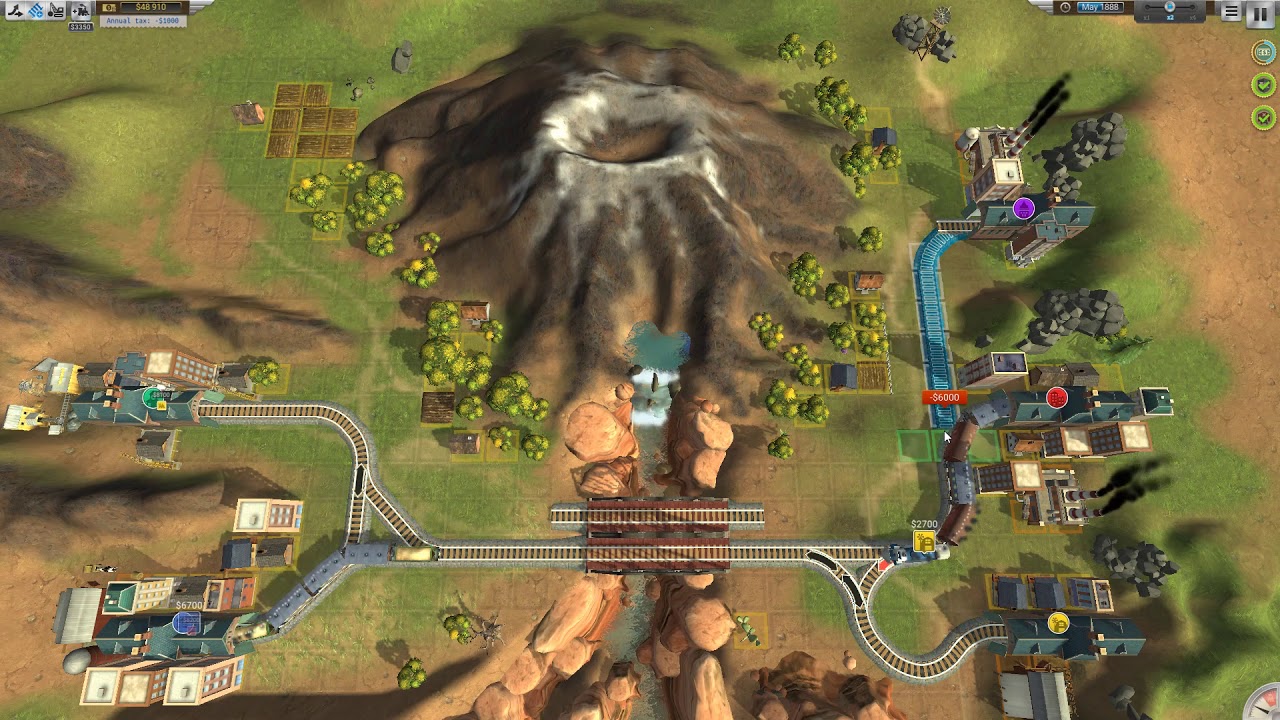Train Valley: Vesuvius (Page 1, Level 5) - Advanced Objectives Completed