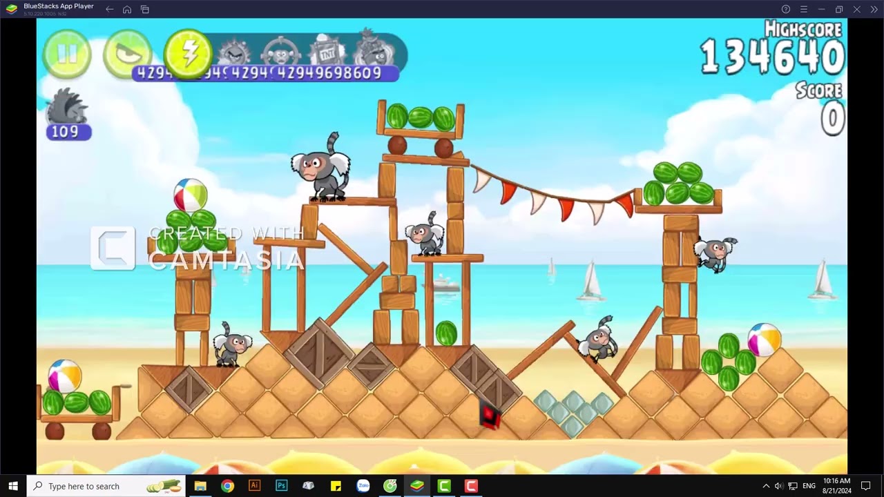 Angry Birds Rio. Beach Volley. All Levels Mighty Eagle Feathers (100%)
