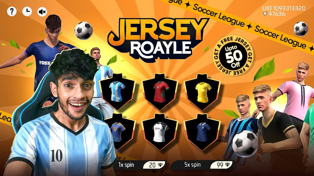 JERSEY ROYALE ⚽️ Free Fire Max