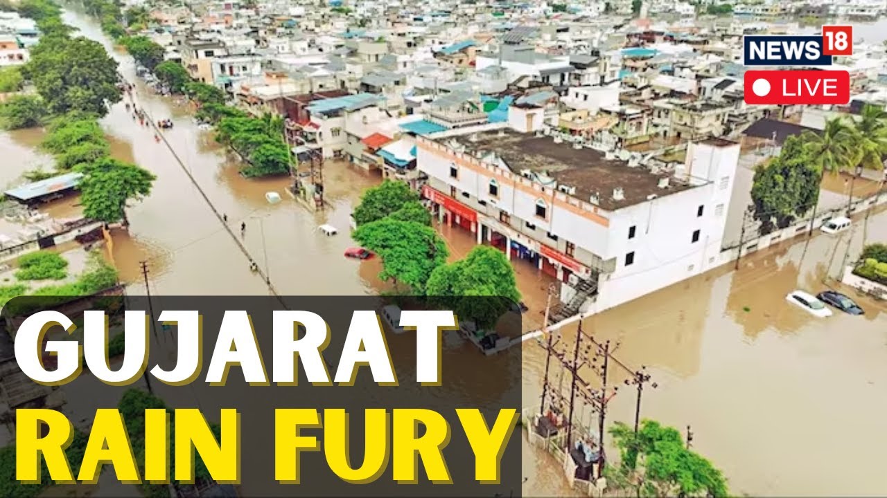 Gujarat Flood LIVE News | Gujarat floods: Heavy Rainfall In Gujarat Leads To Water Logging | N18L
