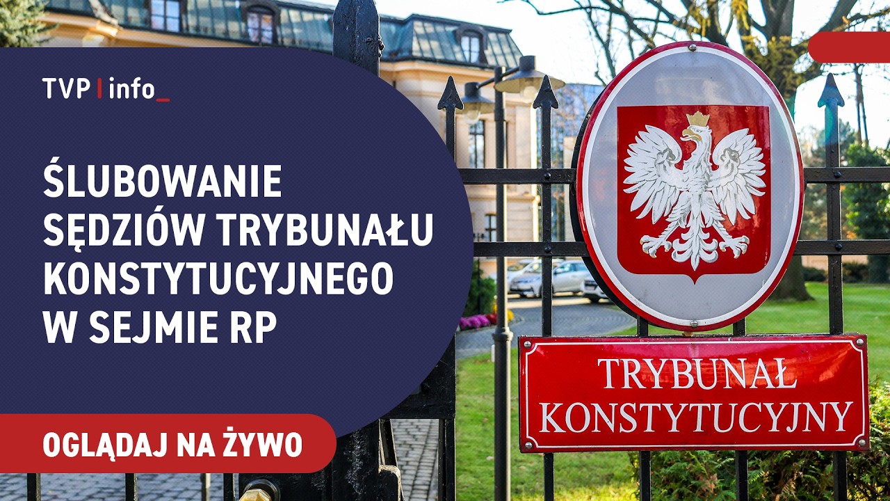 Ślubowanie sędzi&oacute;w Trybunału Konstytucyjnego | OGLĄDAJ NA ŻYWO