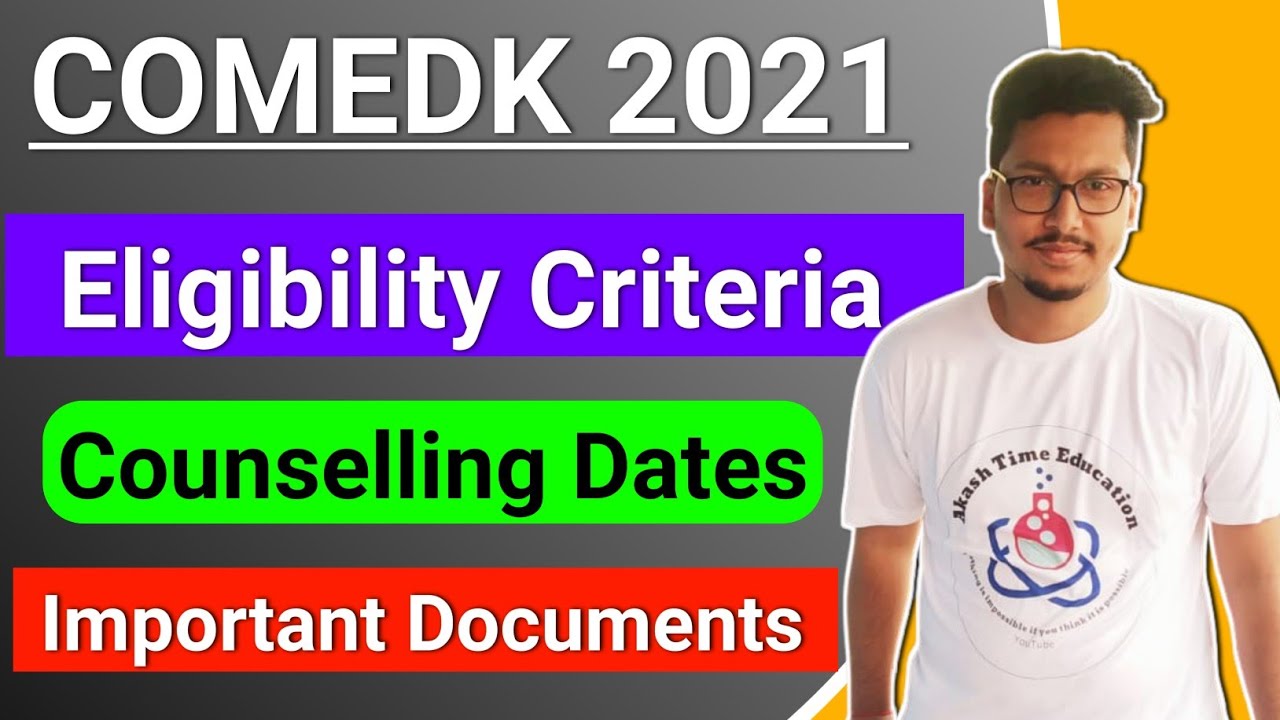COMEDK Counselling 2021🔥 | Important Dates | Eligibility Criteria 😱