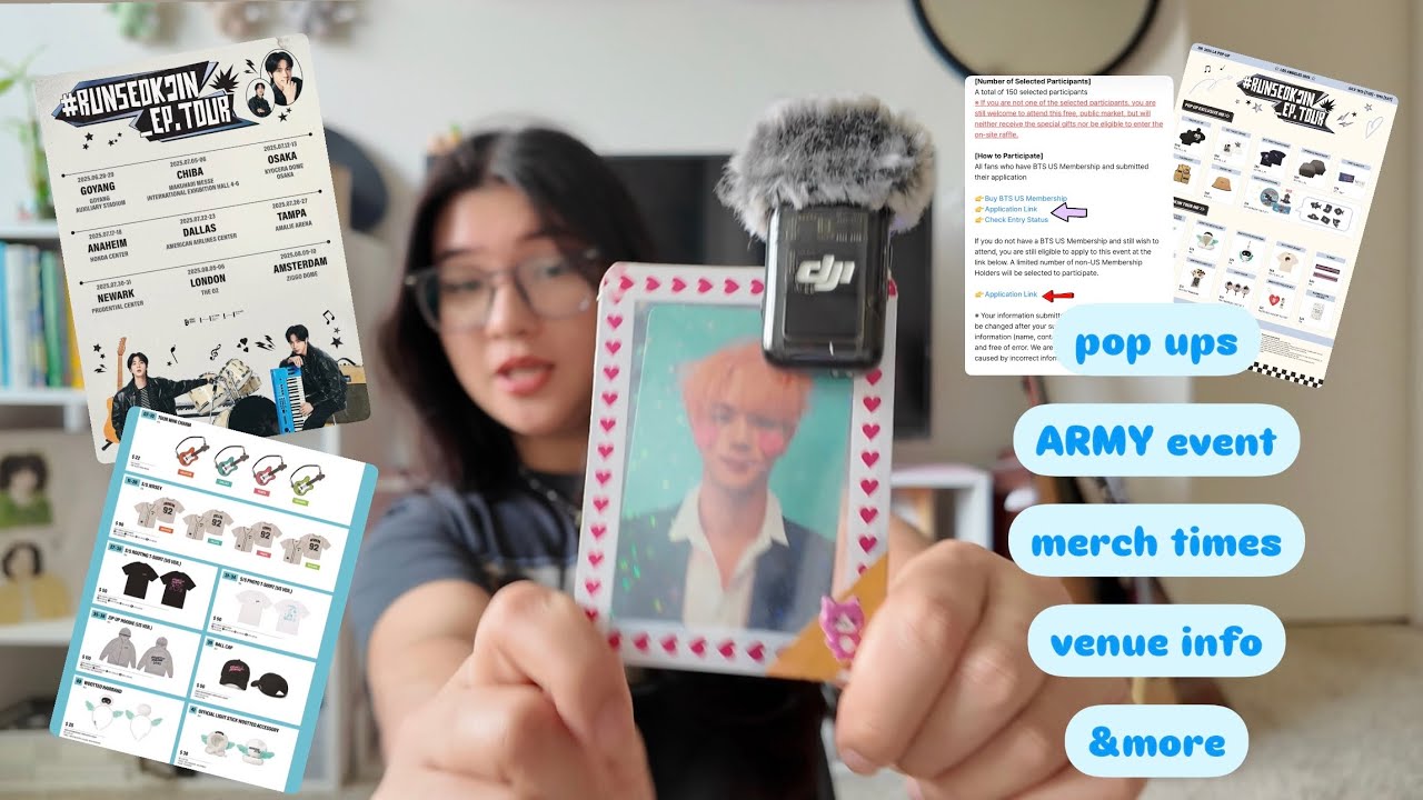 everything you need to know for jin tour #RUNSEOKJIN_EP.TOUR (vip, venue, merch, pop ups)