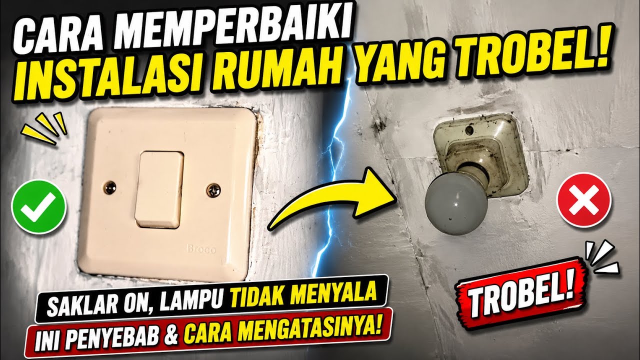 PENYEBAB LAMPU RUMAH MATI PADAHAL SAKLAR NYALA