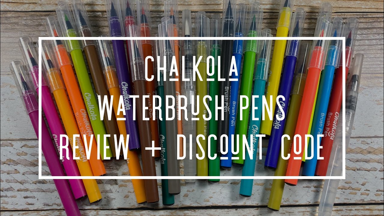 CHALKOLA WATERCOLOR BRUSH PENS REVIEW + DISCOUNT CODE