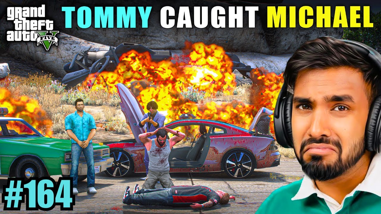 TOMMY CAUGHT MICHAEL | TECHNO GAMERZ GTA V GAMEPLAY 
