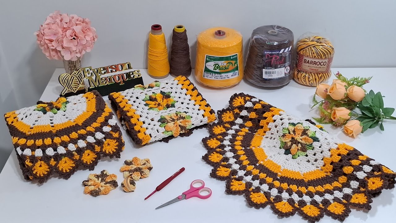 📢 ESSE JOGO DE PASSADEIRA FICOU UM ESCÂNDALO DE LINDO. 🥰 COMBINAÇÃO DE CORES PERFEITA. 💛🤎 #vlog