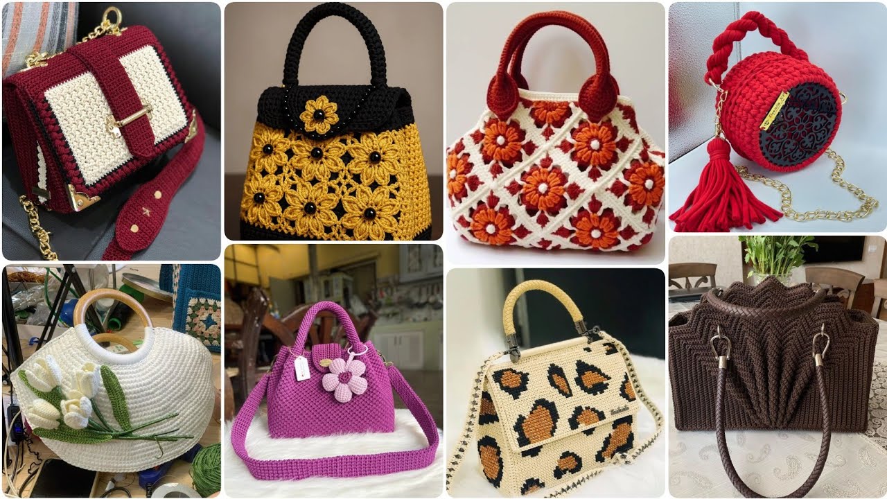 Crochet handbags design Elegant yet Gorgeous Fabulous design/2025 Crochet Hand knitted bags design
