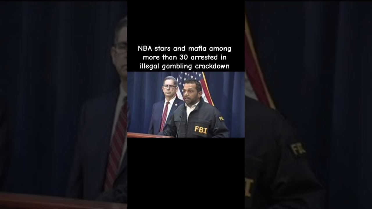 NBA stars and mafia among more than 30 arrested in illegal gambling crackdown, FBI says #ytshorts