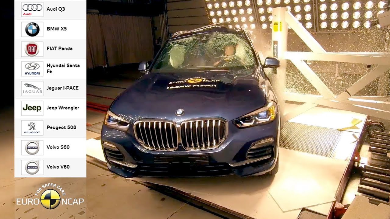 Euro NCAP Crash Test Compilation: Audi Q3, BMW X5, Fiat Panda, Jeep Wrangler, Volvo V60 & More