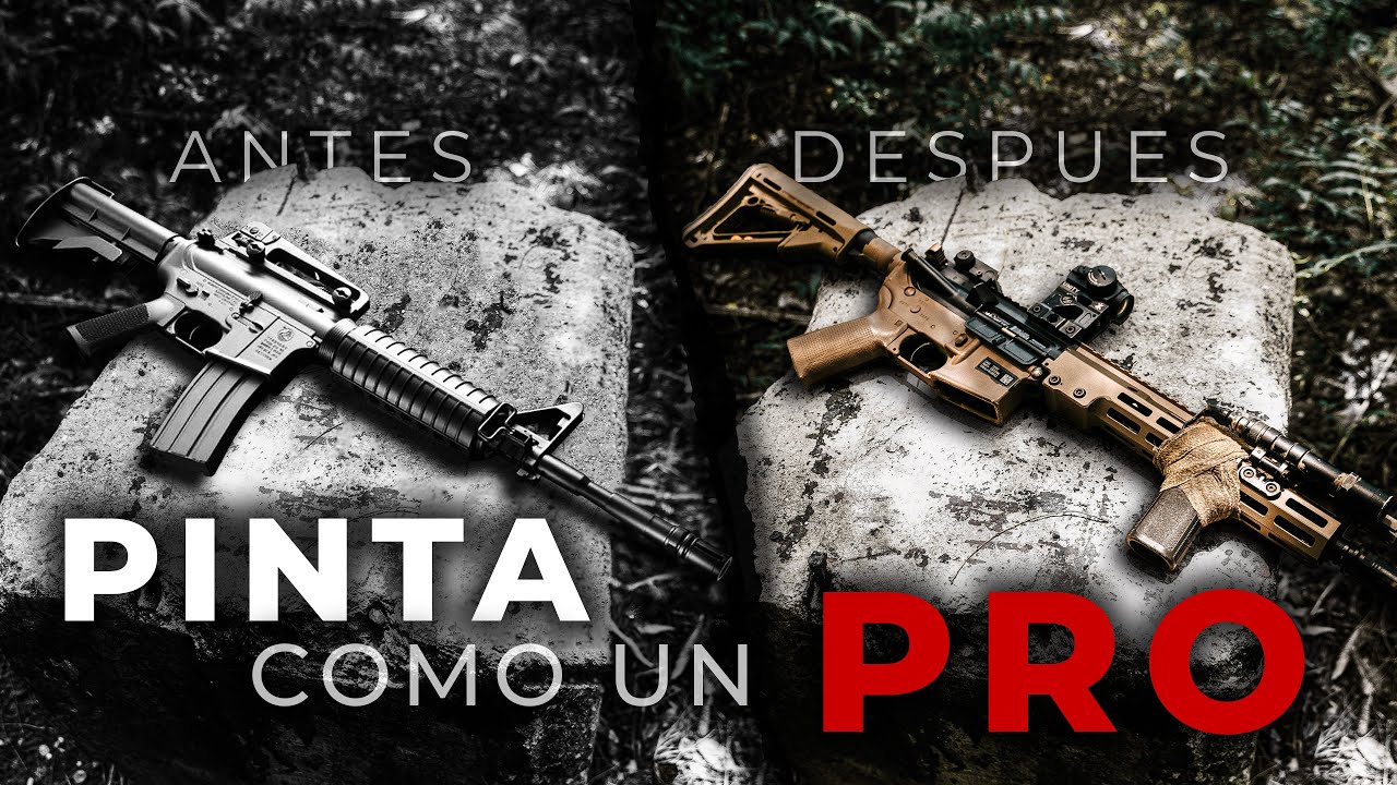 CÓMO PINTAR tu RÉPLICA DE AIRSOFT - Pintando MWS de Tokyo Marui de Chill en México