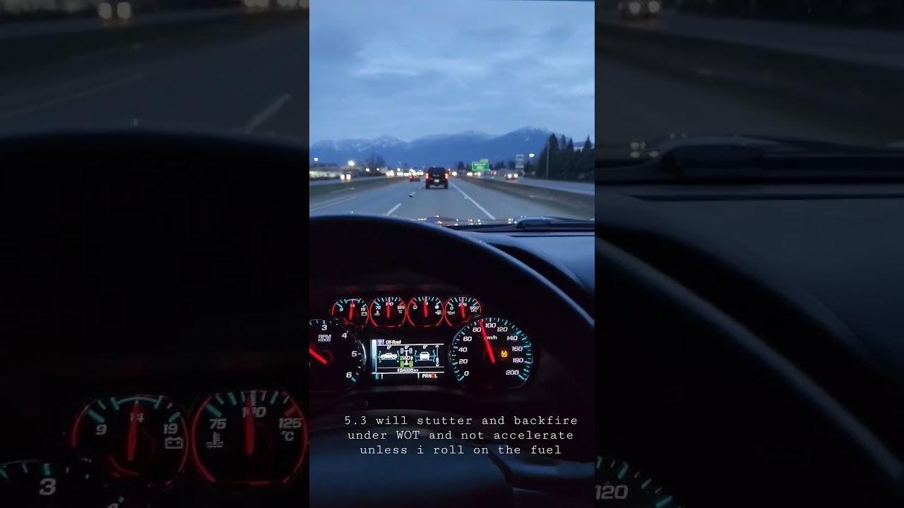 5.3 silverado stutter and backfire under WOT, no acceleration??