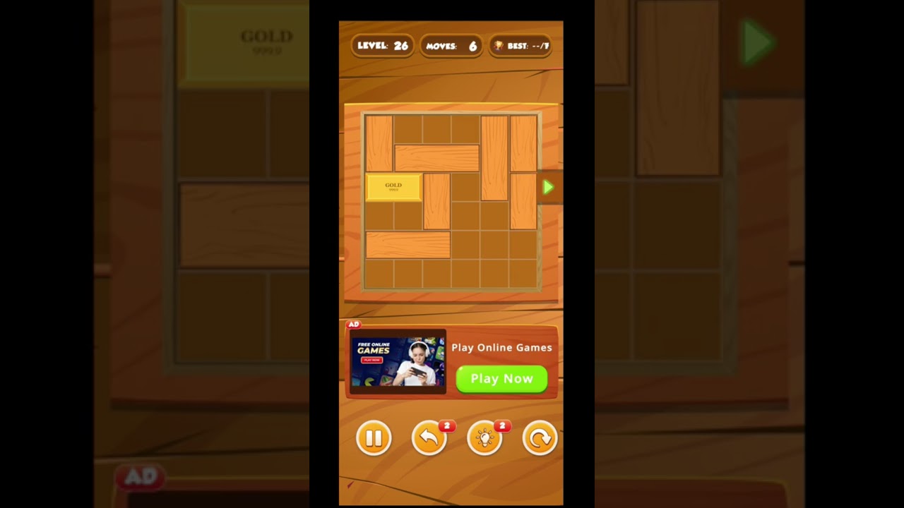 Wood Block Puzzle Gameplay - Beginner Level 26 #beginnerguide #puzzlegamewalkthrough #game #games